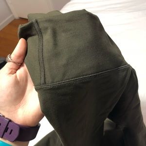 Army green fabletics leggings